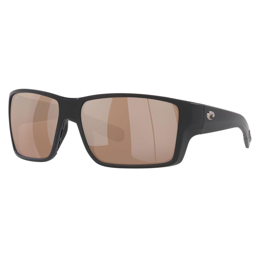 Costa Reefton PRO Sunglasses Polarized in Matte Black with Copper Silver Mirror 580G